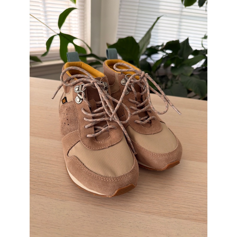 Teva Canyon Life Mid Sneakers Sesame Tan Suede Hiking Shoes 1103242 Womens 6